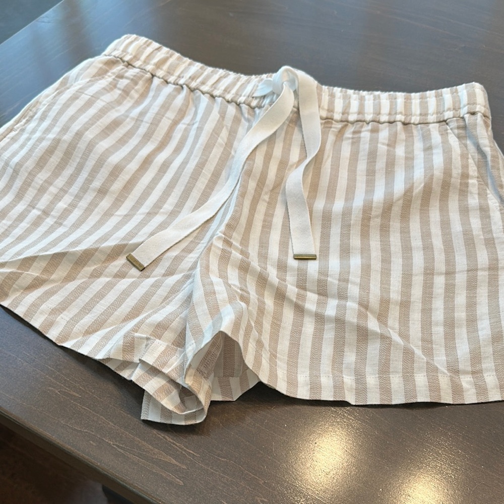 Striped Tan Women's Shorts